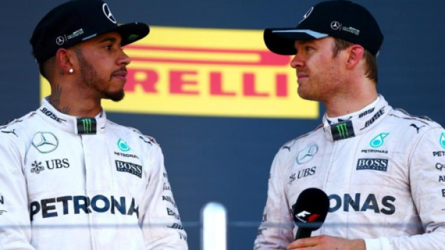 Lewis Hamilton e Nico Rosberg.