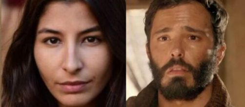 Tamar e Jud&aacute; em 'G&ecirc;nesis' (Fotomontagem/Reprodu&ccedil;&atilde;o/Record TV)