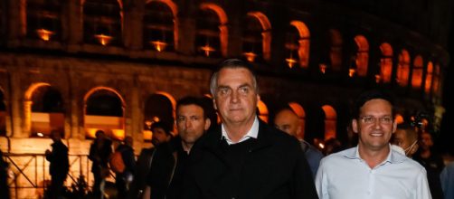 Bolsonaro n&atilde;o usa m&aacute;scara na It&aacute;lia (Alan Santos/PR)