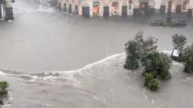 Catania colpita dall'alluvione dei giorni scorsi.