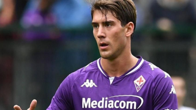 Dusan Vlahovic, giocatore della Fiorentina.