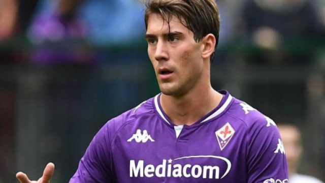 Dusan Vlahovic, giocatore della Fiorentina.