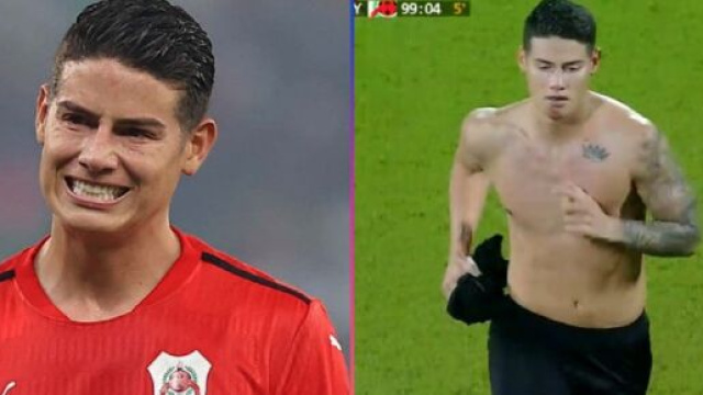 Tout ne se passe pas comme pr&eacute;vu pour James Rodriguez au Qatar (captures YouTube)