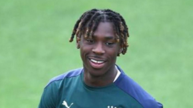 In foto Moise Kean, punta della Juventus.