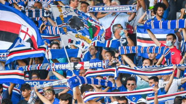 Sampdoria, tifosi allo stadio.