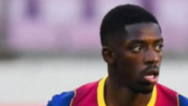Demb&eacute;l&eacute;, giocatore del Barcellona.