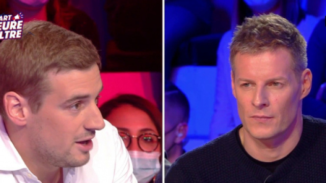 Gros r&eacute;glement de comptes entre Matthieu Delormeau et Mathieu Payet dans TPMP au sujet de la chasse. Source: capture d'&eacute;cran C8.