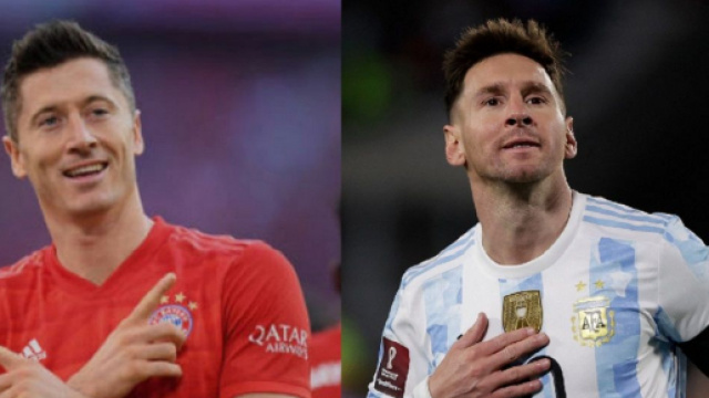 Robert Lewandowski e Leo Messi, favoriti per il Pallone d'oro 2021.