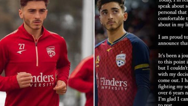 Le footballeur australien Josh Cavallo confie ses inqui&eacute;tudes concernant la Coupe du monde organis&eacute;e au Qatar - Source : Instagram @joshuacavallo