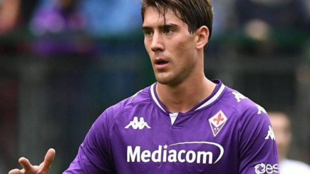 Dusan Vlahovic, giocatore della Fiorentina.
