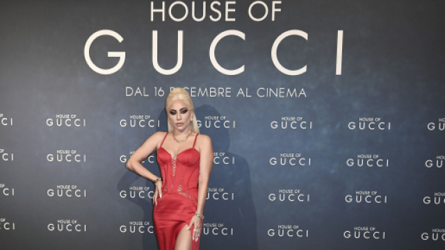 Lady Gaga sul red carpet, in occasione della premi&egrave;re a Milano del film 'House of Gucci'.