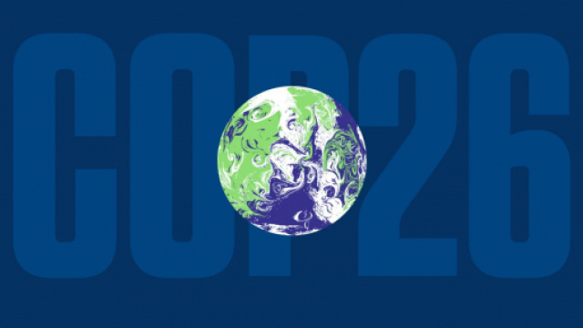 Logo ufficiale della Cop26 di Glasgow.