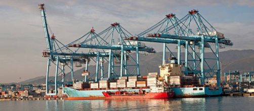 El puerto de Algeciras, lugar del accidente mortal (Twitter @E112Andalucia)