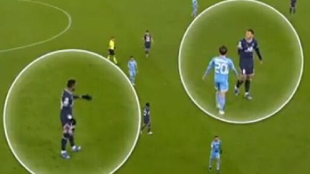 Neymar et Paredes s'embrouillent (capture YouTube)