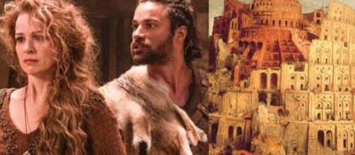 Torre de Ninrode ser&aacute; destru&iacute;da em 'A B&iacute;blia'. (Foto: Record).