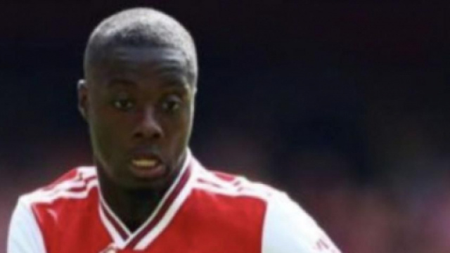 Nicolas P&eacute;p&eacute;, punta dell'Arsenal.