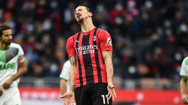 Il Milan perde ancora contro il Sassuolo, Ibrahimovic a secco. Foto di: acmilan.com