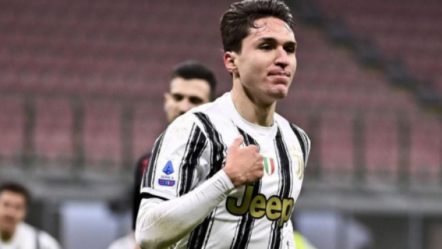 Federico Chiesa, centrocampista della Juventus.