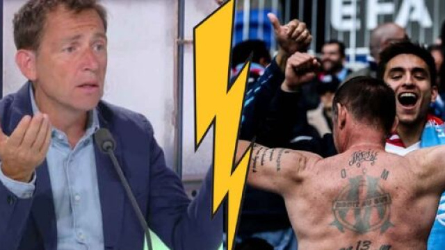 Daniel Riolo insulte les supoorters marseillais (captures YouTube et montage photo)