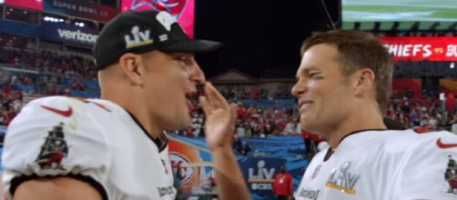 Brady and Gronk have won four Super Bowl titles as teammates (Image source: NFL/YouTube)