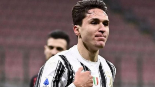 Federico Chiesa, centrocampista della Juventus.