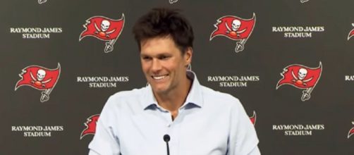 Brady is the favorite to win MVP this season (Image source: Tampa Bay Buccaneers/YouTube)