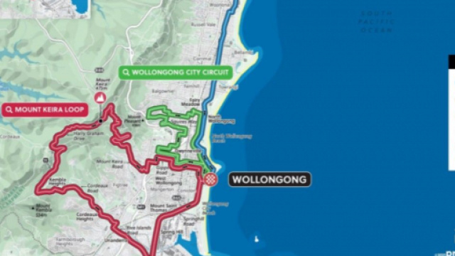Il percorso dei Mondiali di ciclismo 2022.