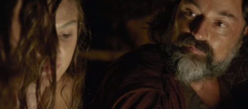 Tam&iacute;res e L&oacute; em 'A B&iacute;blia' (Reprodu&ccedil;&atilde;o/Record TV)