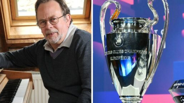 Tony Britten l&rsquo;interpr&egrave;te de l'hymne de la Ligue des champions - Source : Montage, Blasting News