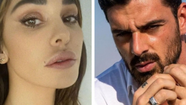 Belen Rodriguez mano nella mano con Michele Morrone.