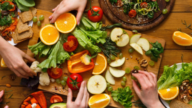 Piatti vegetariani per le feste natalizie.