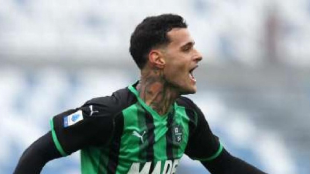 Gianluca Scamacca, giocatore del Sassuolo.
