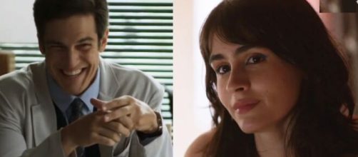 Guilherme e Fl&aacute;via em 'Quanto Mais Vida, Melhor' (Fotomontagem/Reprodu&ccedil;&atilde;o/TV Globo)