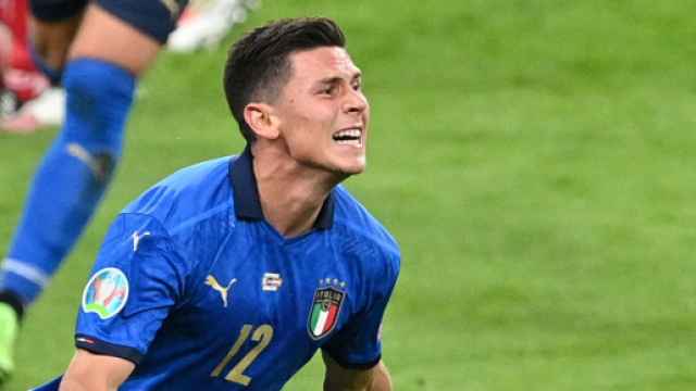 Pessina con la maglia della nazionale.