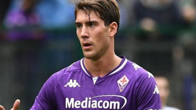 Dusan Vlahovic, giocatore della Fiorentina.