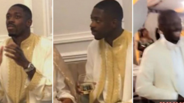 Ousmane Demb&eacute;l&eacute; est d&eacute;sormais un homme mari&eacute;. (cr&eacute;dit Twitter)