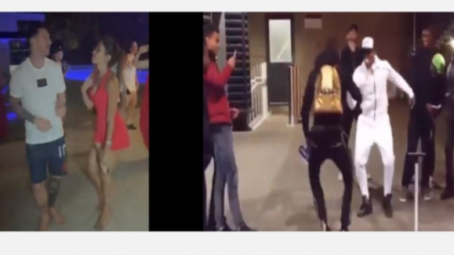 Lionel Messi et Paul Pogba sur la piste de dance Source : capture Twitter