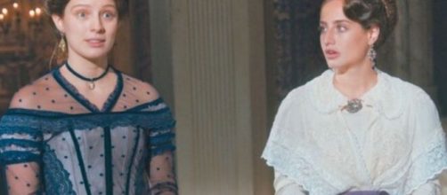 Isabel e Leopoldina em 'Nos Tempos do Imperador'. (Reprodu&ccedil;&atilde;o/TV Globo)