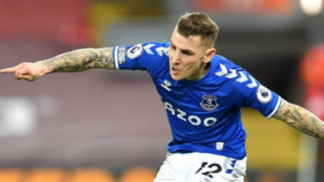 Lucas Digne, terzino dell'Everton.