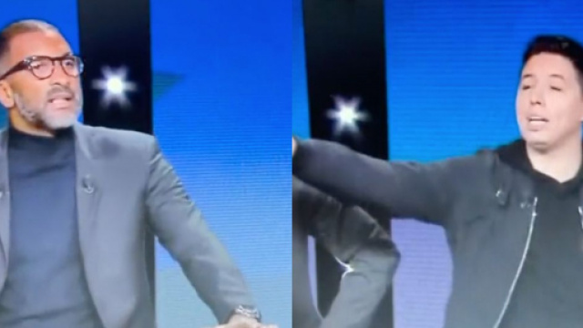 Samir Nasri et Habib Beye pas d'accord sur le plateau de Canal+ (cr&eacute;dit Canal+)