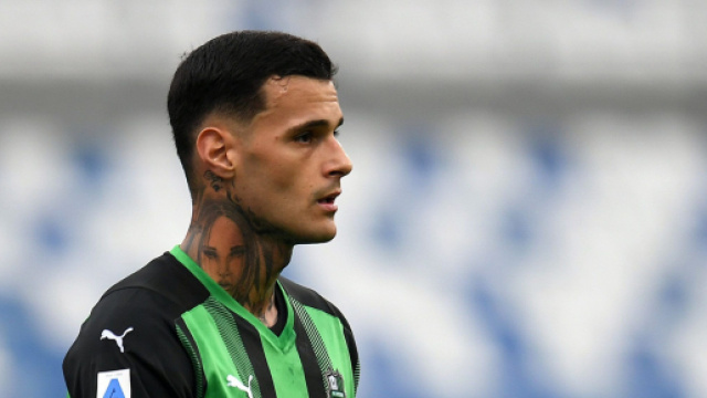 Gianluca Scamacca, giocatore del Sassuolo.