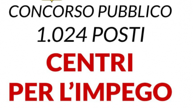 Regione Sicilia, concorso per 1024 posti per il Centro per l'impiego: scadenza domanda il 28 gennaio 2022.