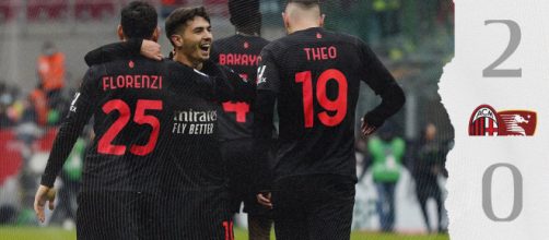 Milan vence a Salernitana. (Divulga&ccedil;&atilde;o/AC Milan)