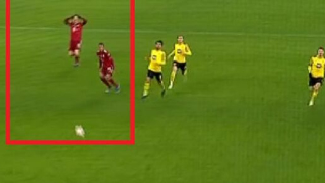 L'incroyable rat&eacute; de Tolisso, il se fait ridiculiser sur la Toile (capture YouTube)