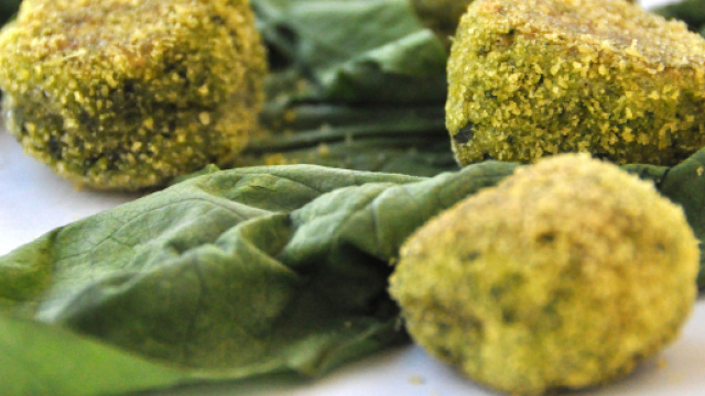 Polpette vegetariane di quinoa.