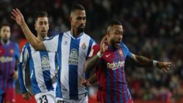 Memphis Depay lors d'un match avec le FC Barcelone Source : Capture Twitter