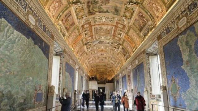 Roma, una foto dei Musei Vaticani.
