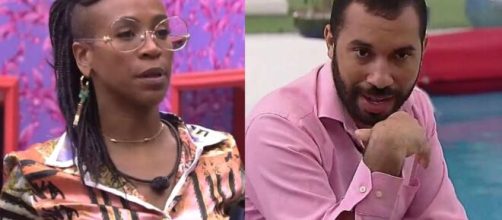 Karol e Gil no 'BBB21'. (Fotomontagem)