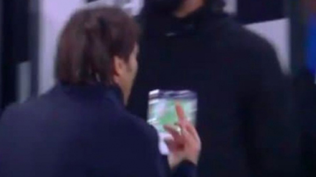 Antonio Conte et le pr&eacute;sident de la Juventus s'insultent - &copy;capture d'&eacute;cran vid&eacute;o Twitter