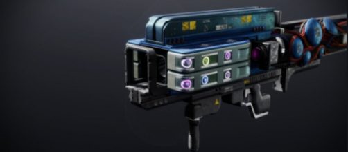 The 'Destiny 2' Exotic Rocket Launcher Eyes of Tomorrow donning Yesterday's Augur. [&copy; Destiny 2 Weapon Ornaments/YouTube]